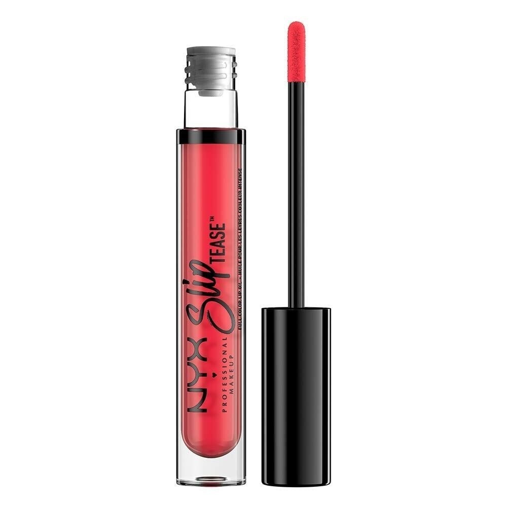 NYX PROFESSIONAL MAKEUP Cosmetics Slip Tease Full Color Lip Oil Lipstick Red